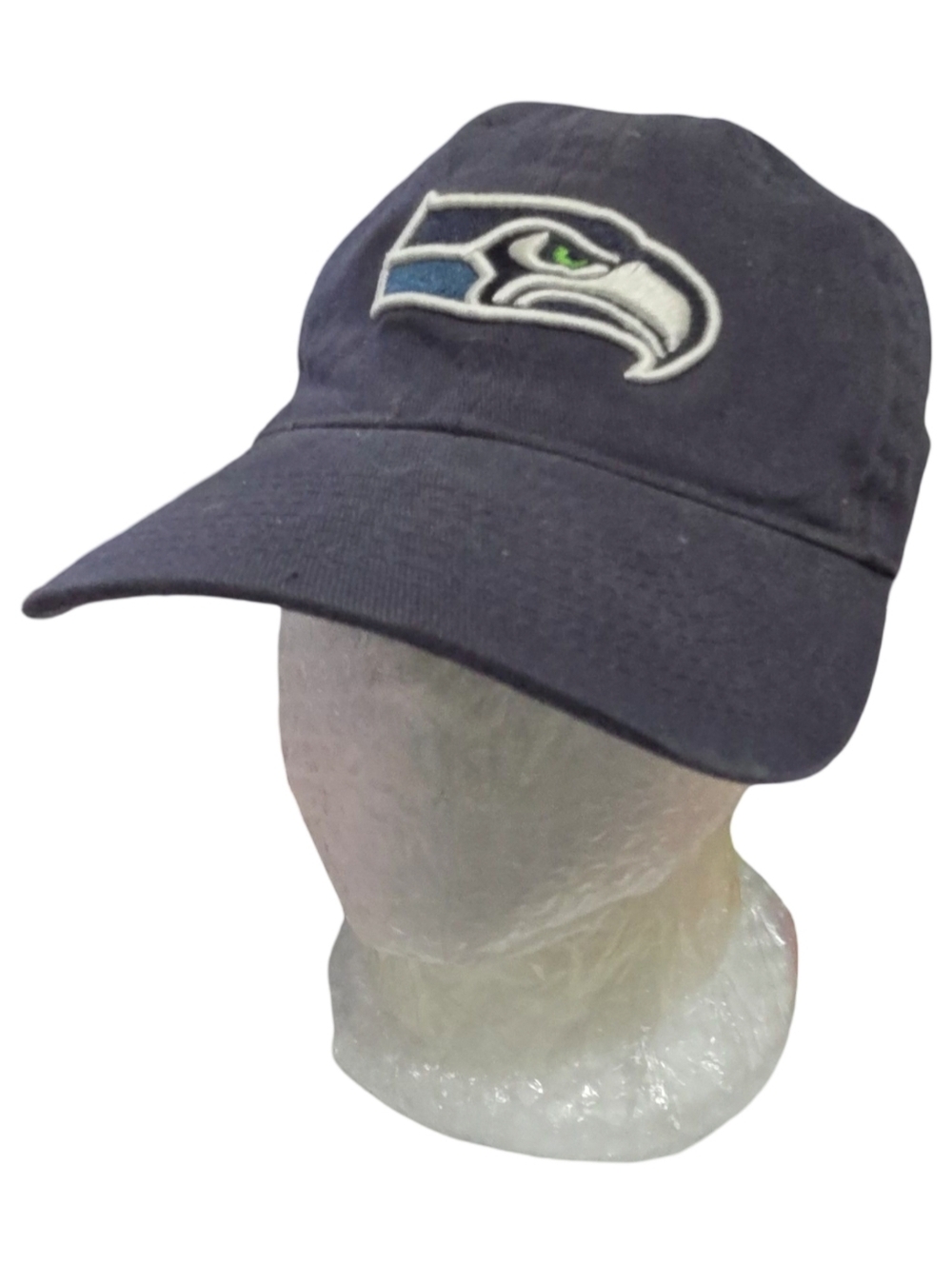 Seattle Seahawks Navy NFL Embroidered Logo Cap-womens